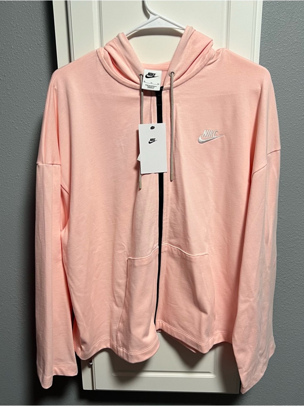 Nike Pink Full-Zip Hooded Jacket
